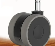 キャスター 差込式 OAオフィスチェア用ホイール 5個セット 取替えゴムキャスター ホイール差込式 360度回転 椅子 静音 静音 傷つけにくい 適応穴直径11mm 車輪直径Φ65mm