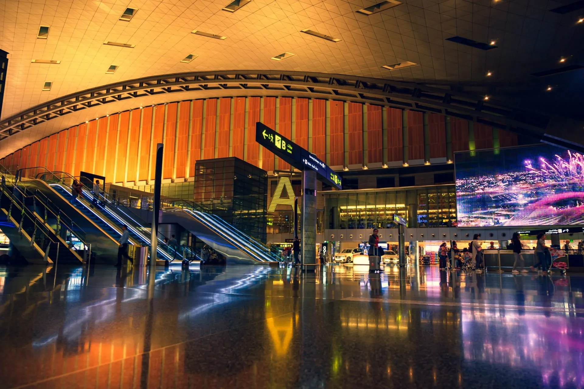 ドーハ空港の早朝