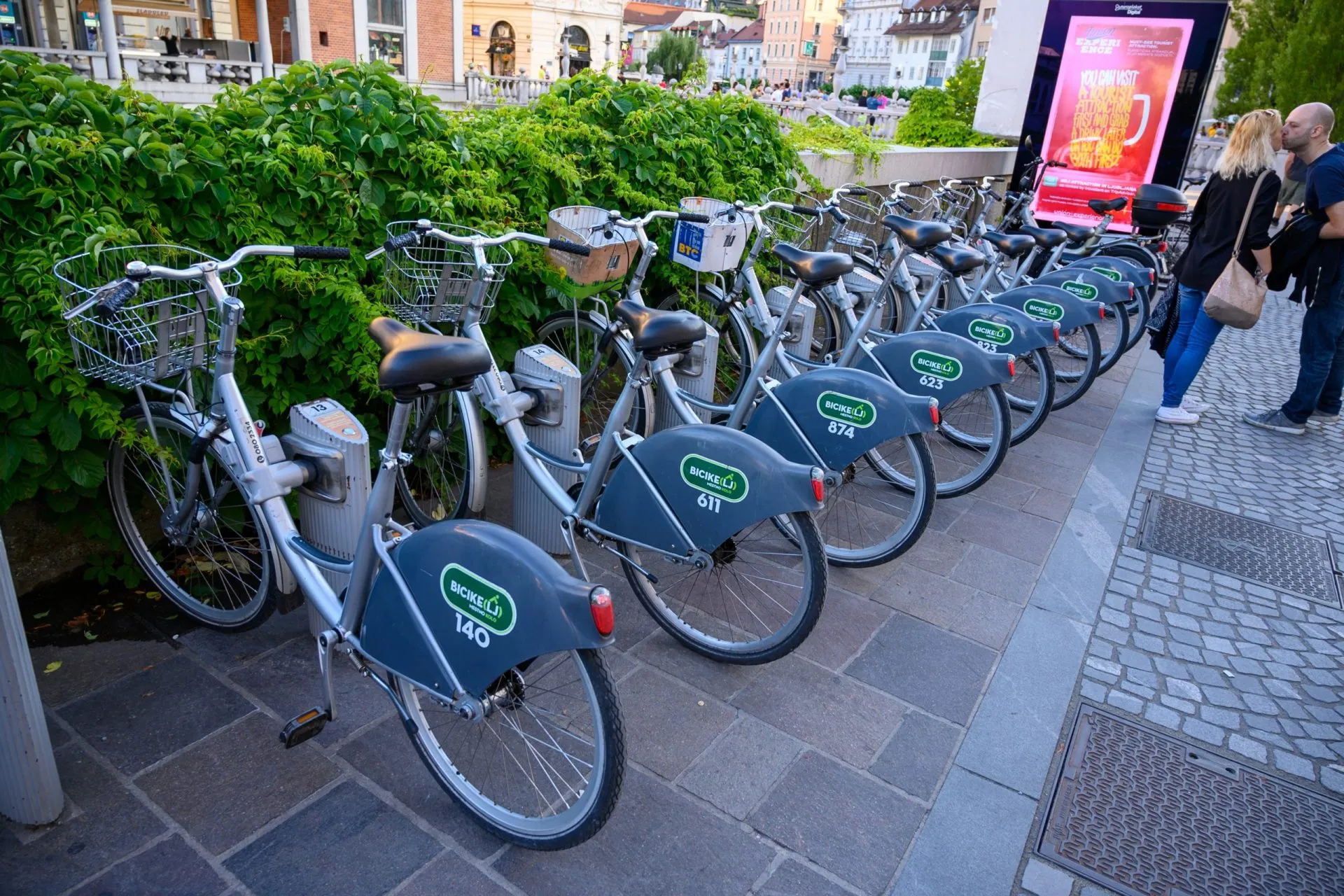 レンタル自転車のステーション