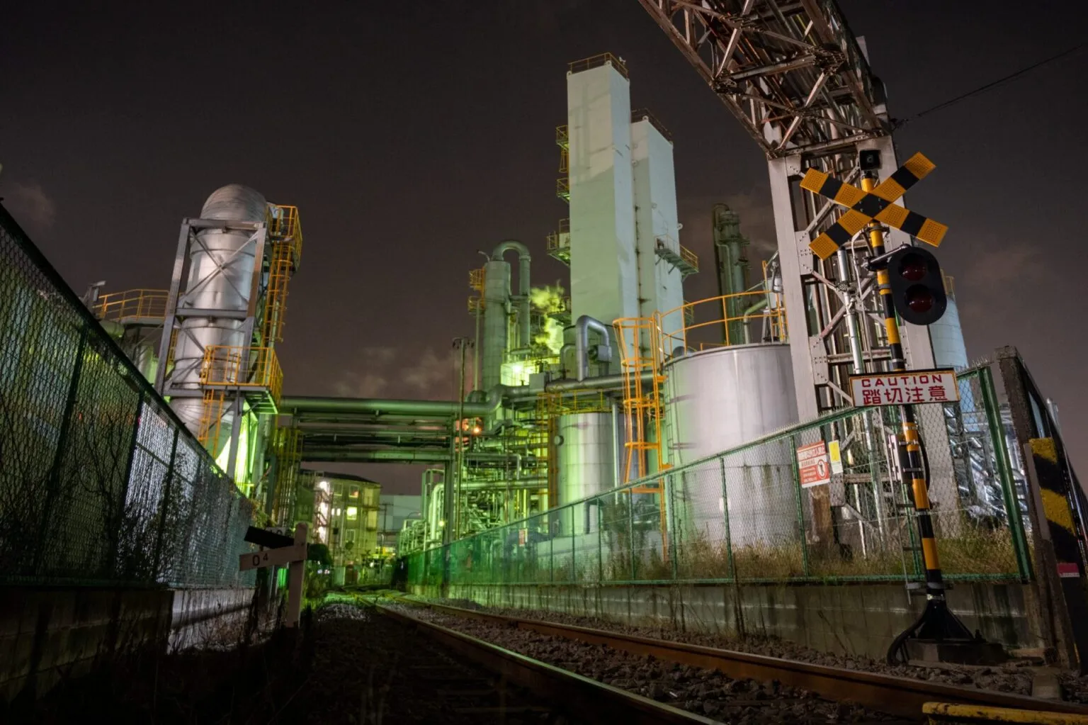 工場地帯の遠景