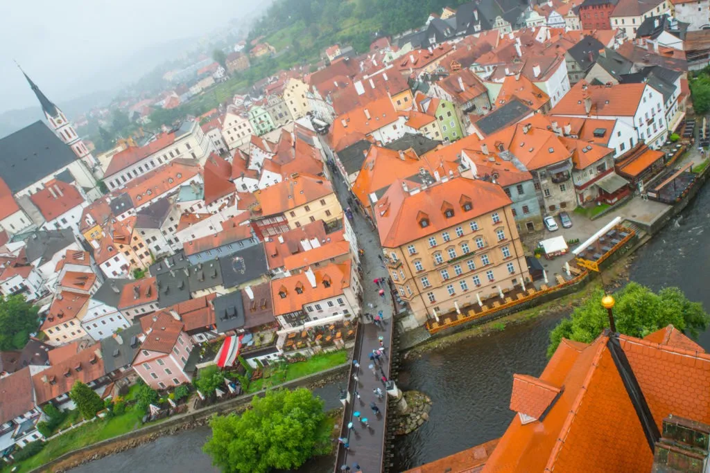 チェスキー・クルムロフの街並み