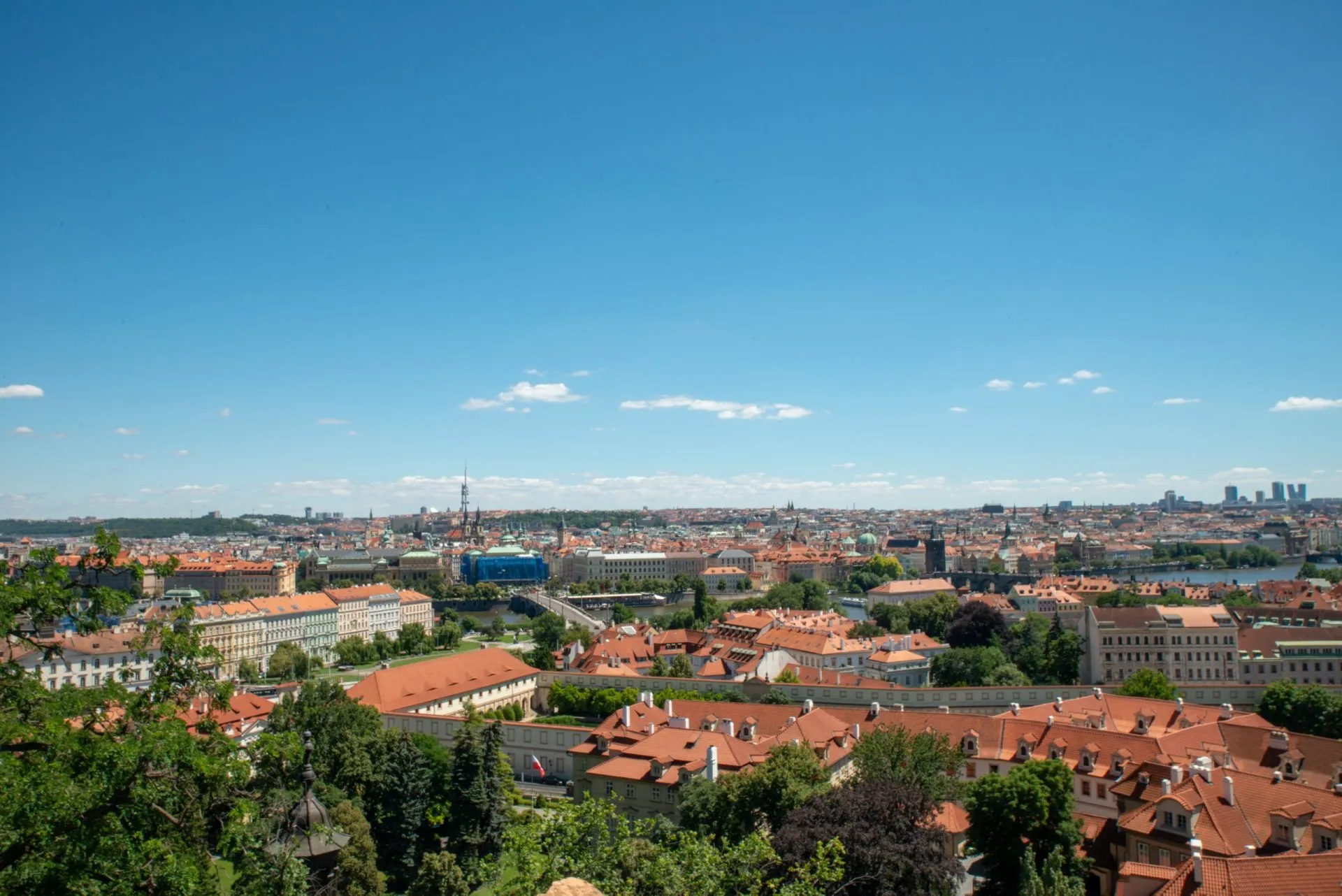 プラハ城からの街の眺望