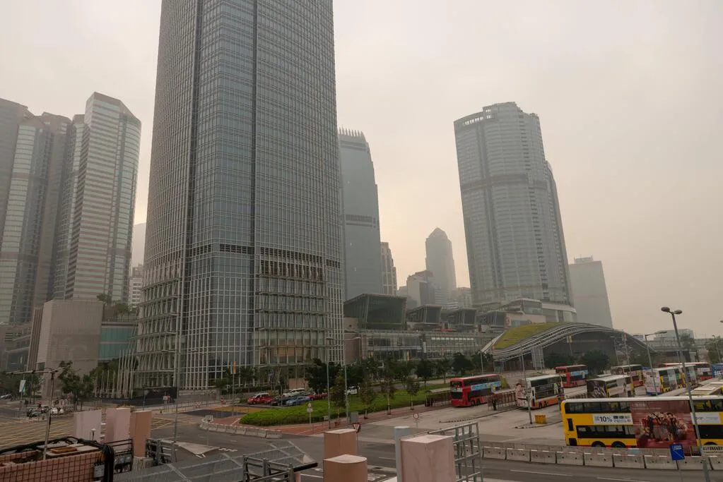 香港島の綺麗な街並み