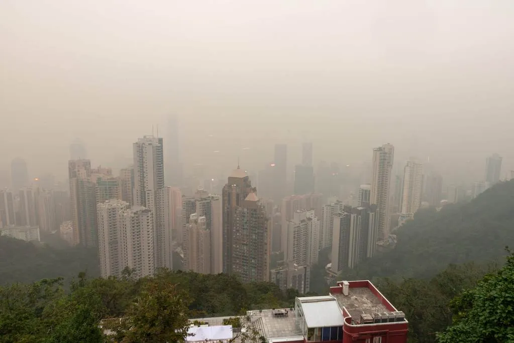 香港の展望台からの眺め