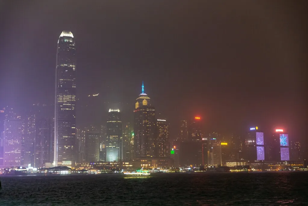 香港の港の風景