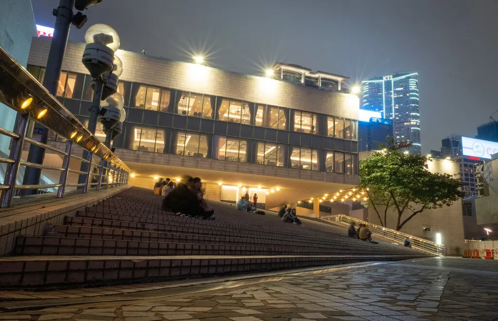 広角で撮った香港の眺望