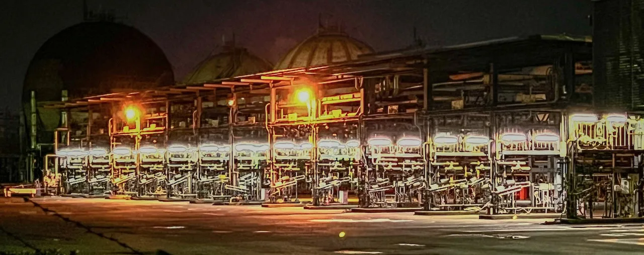 川崎工場の夜景