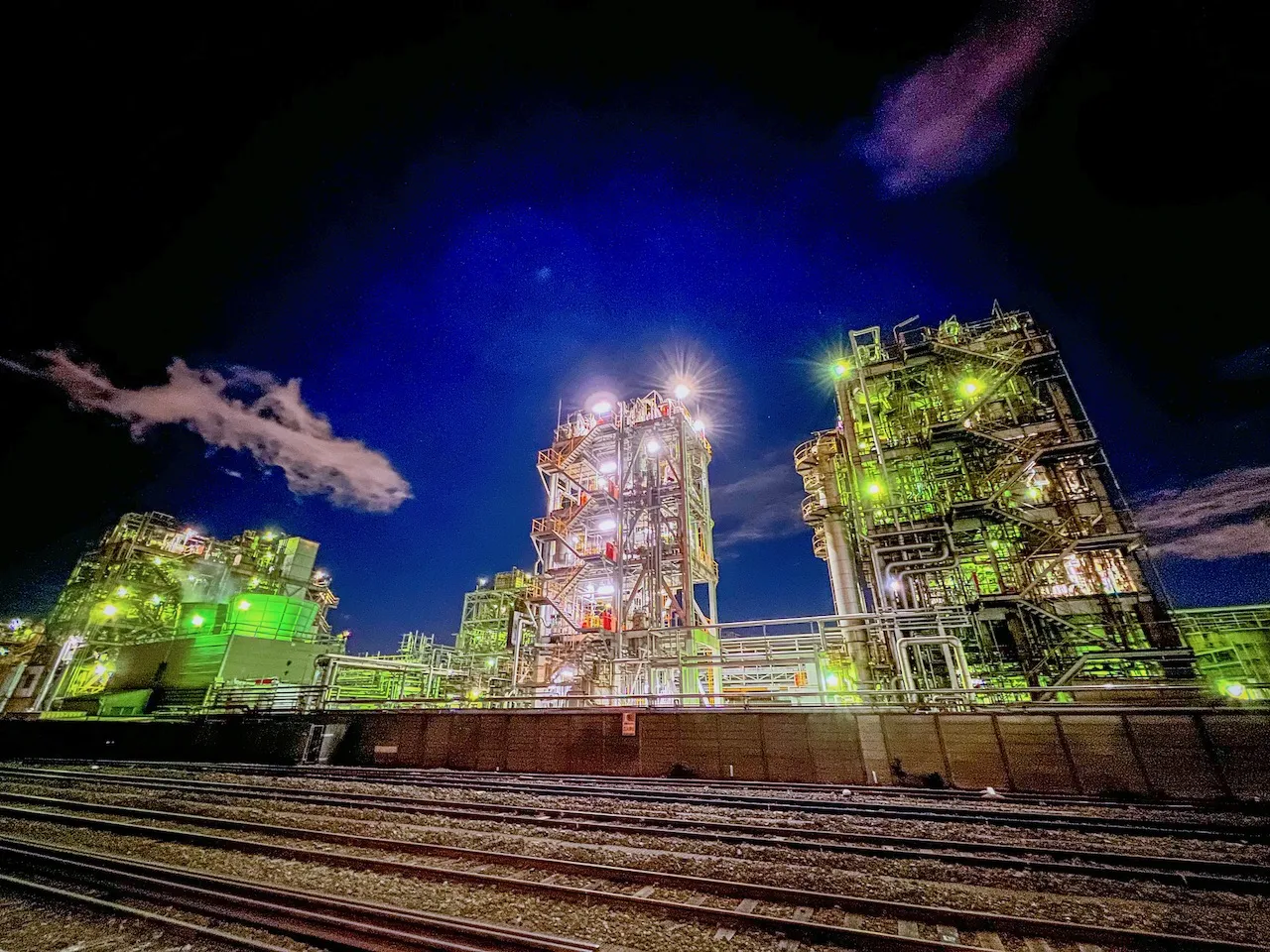 工場地帯の遠景