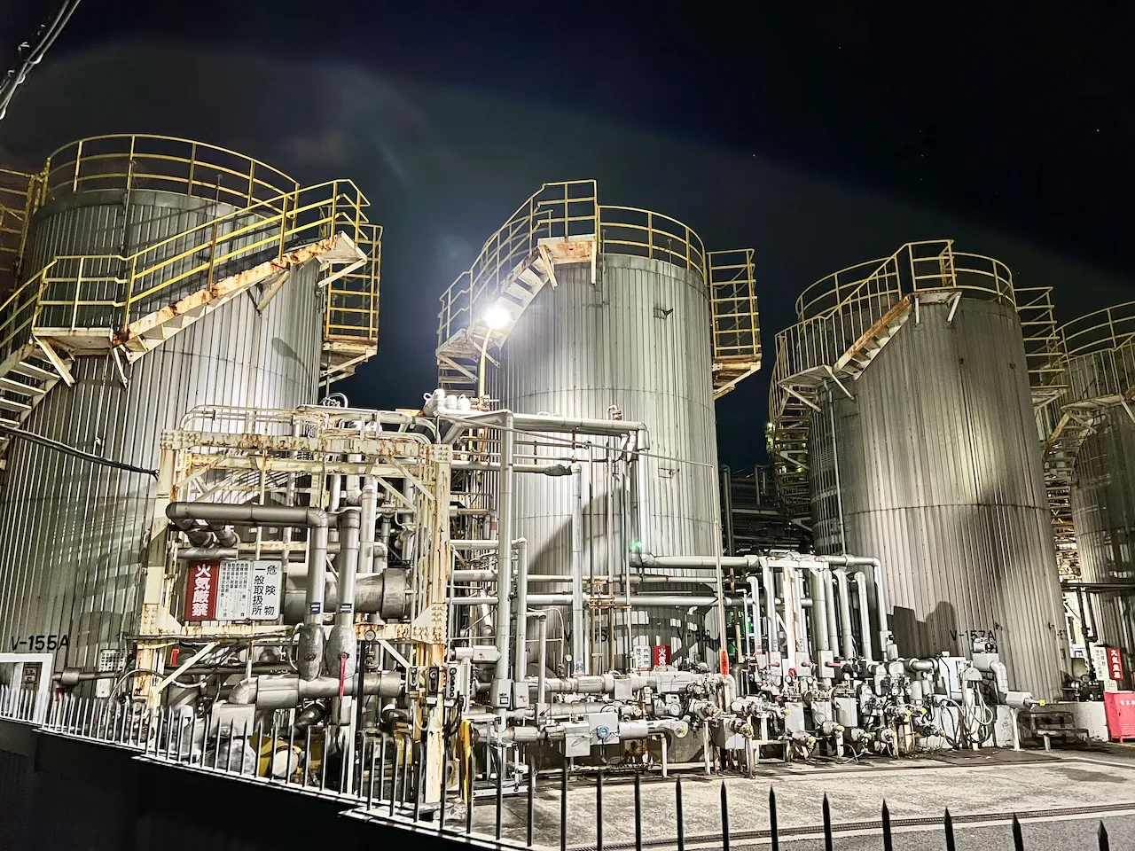 夜の川崎工場エリア