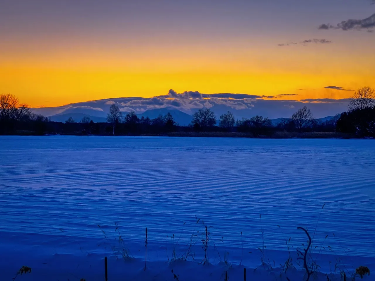 iPhoneで撮影した雪景色