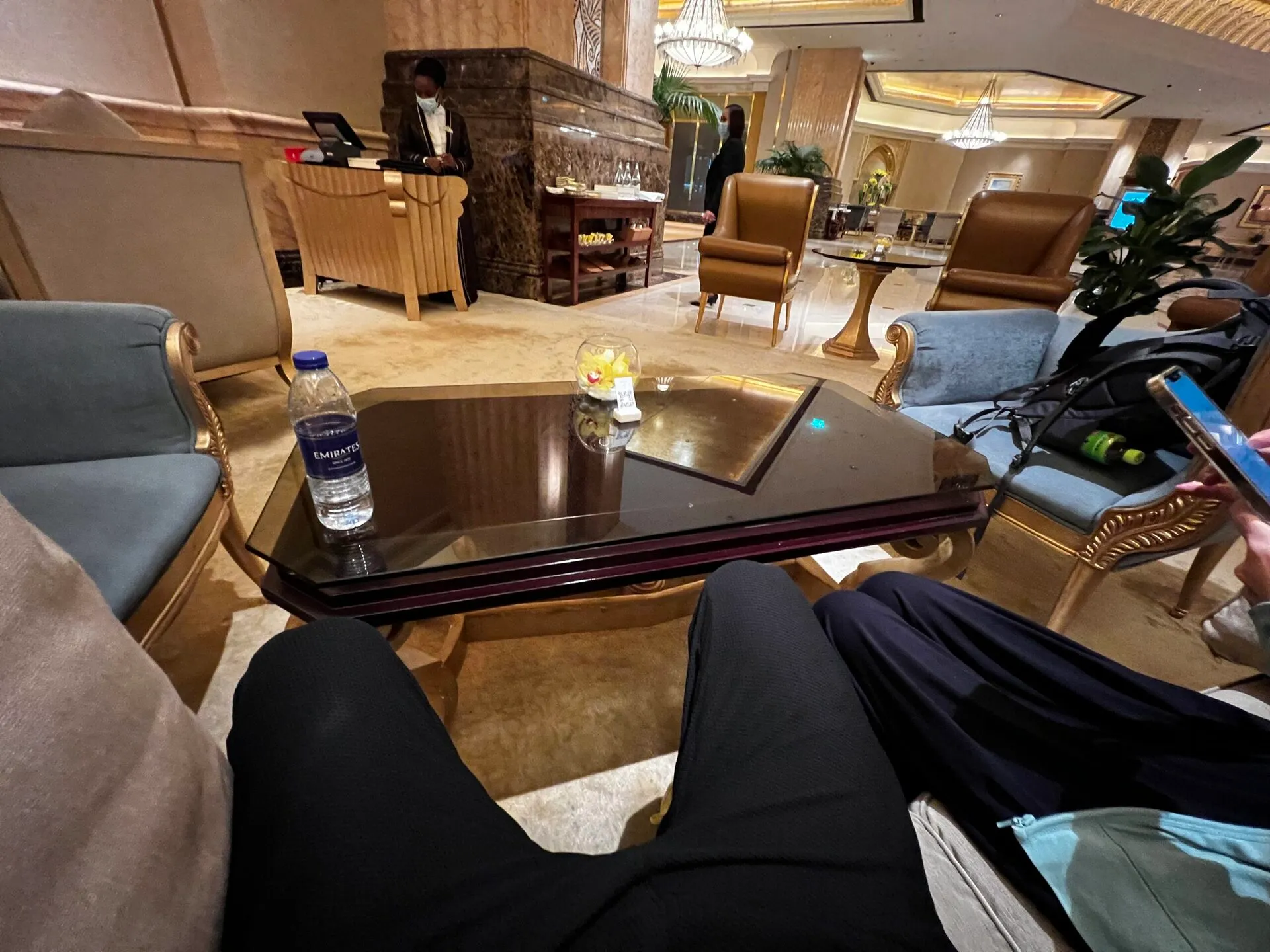 貸切状態のカフェ内部