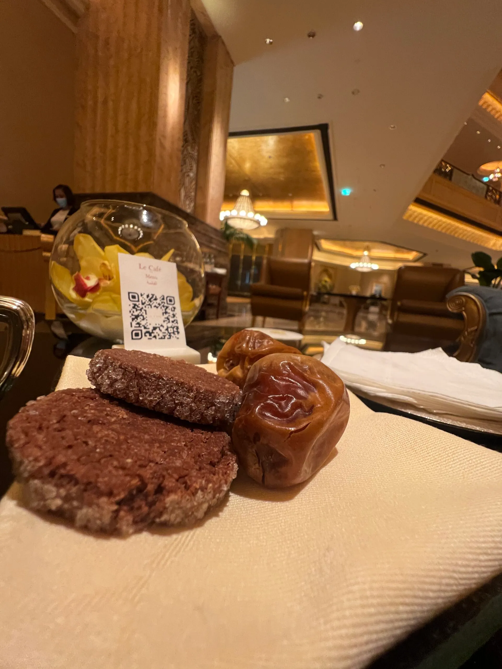 カフェで出されたお菓子