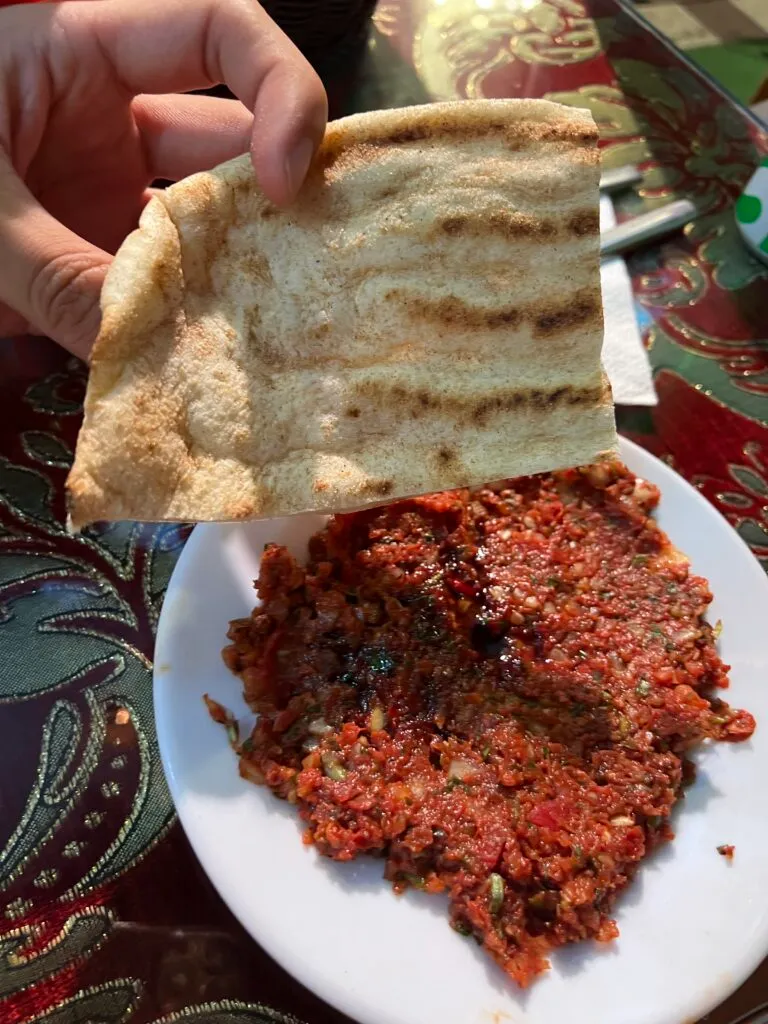 トルコ料理の食事