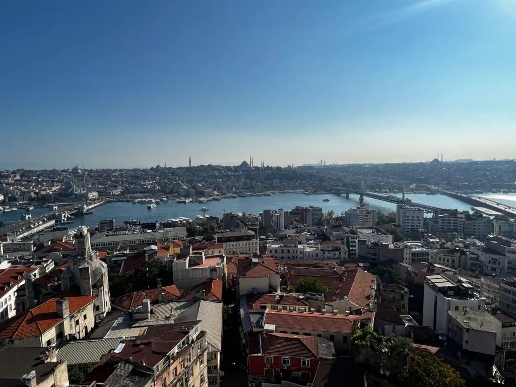 ガラタ塔からの金角湾の眺め