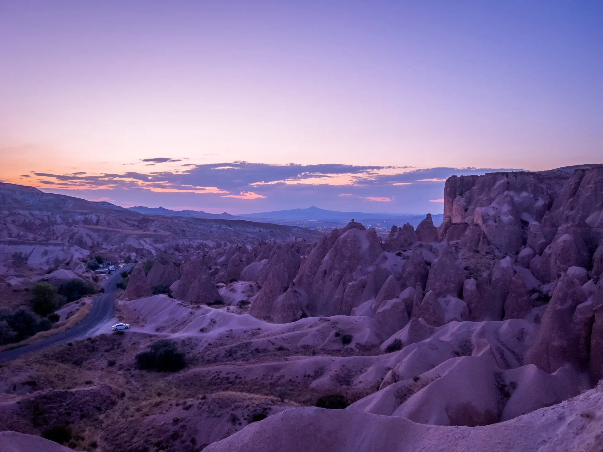 曇り空のカッパドキア