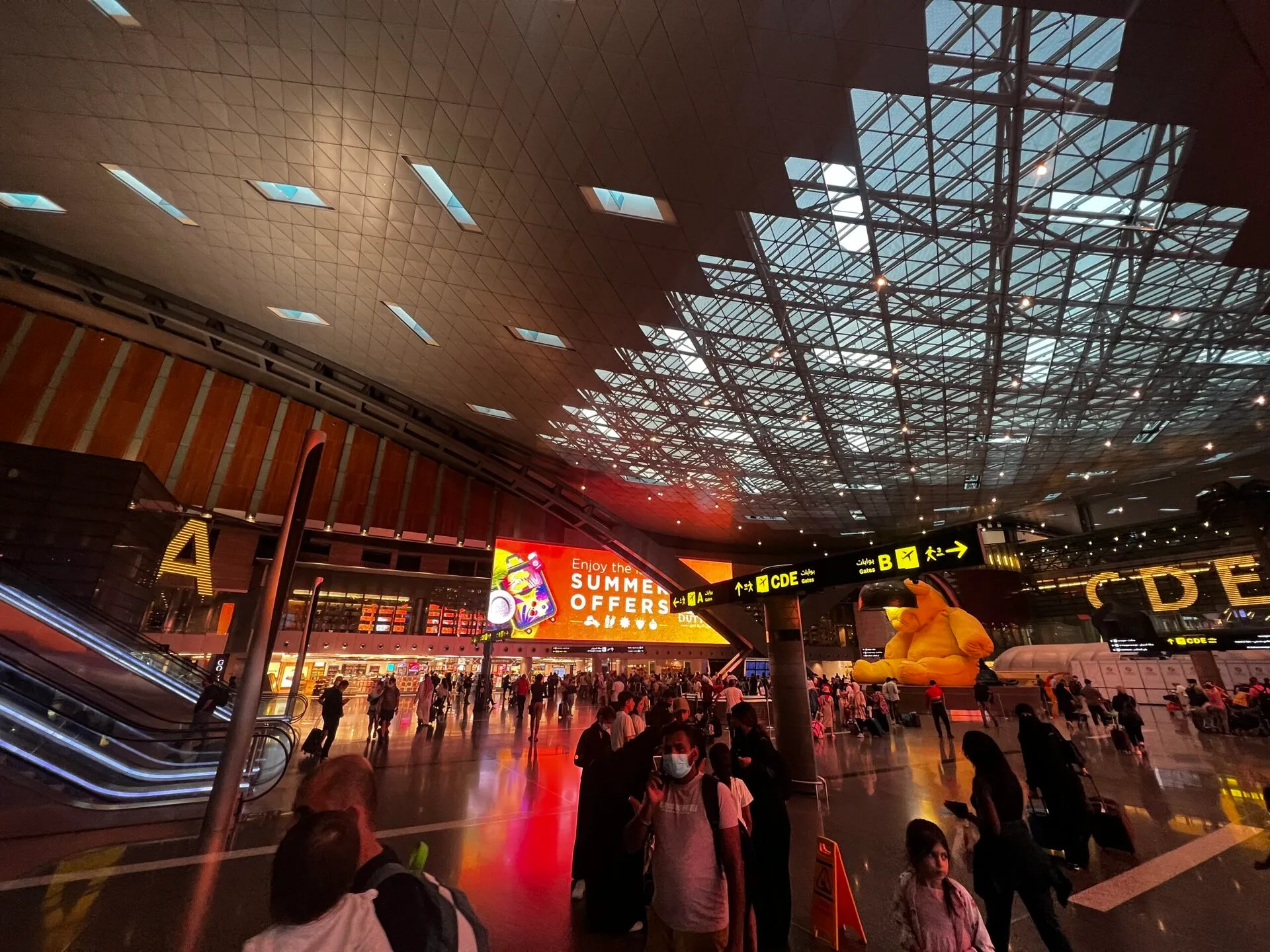 ドーハ空港のW杯イベント