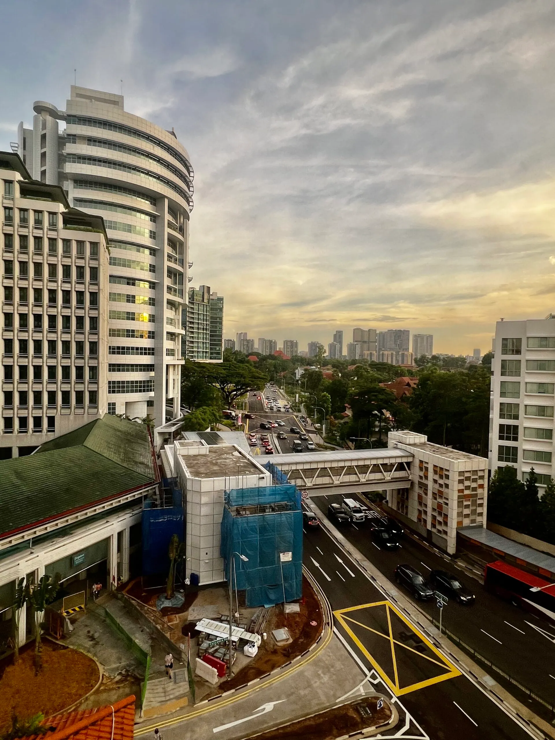 ホテルからの朝の眺望