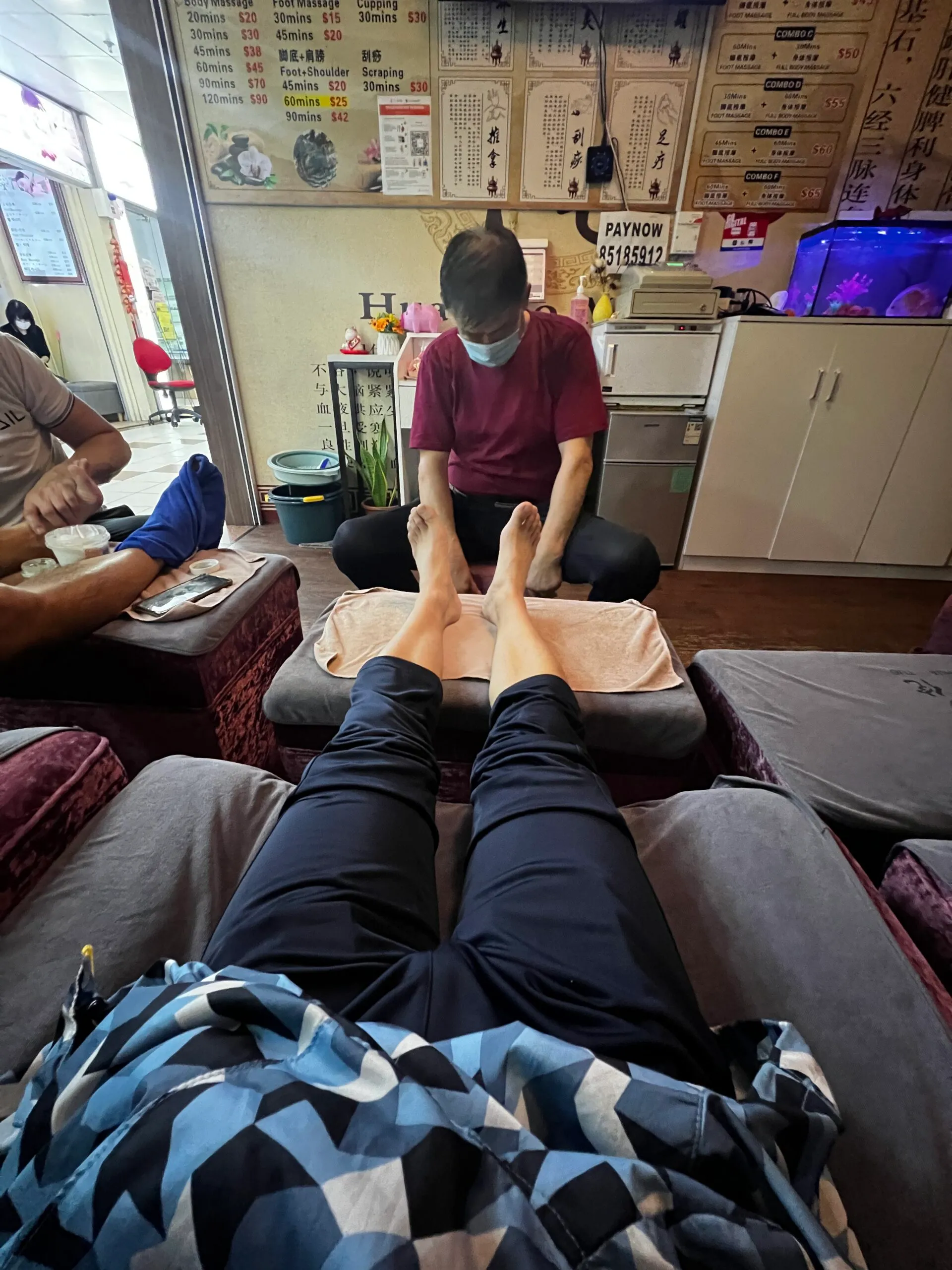 マッサージ店の様子