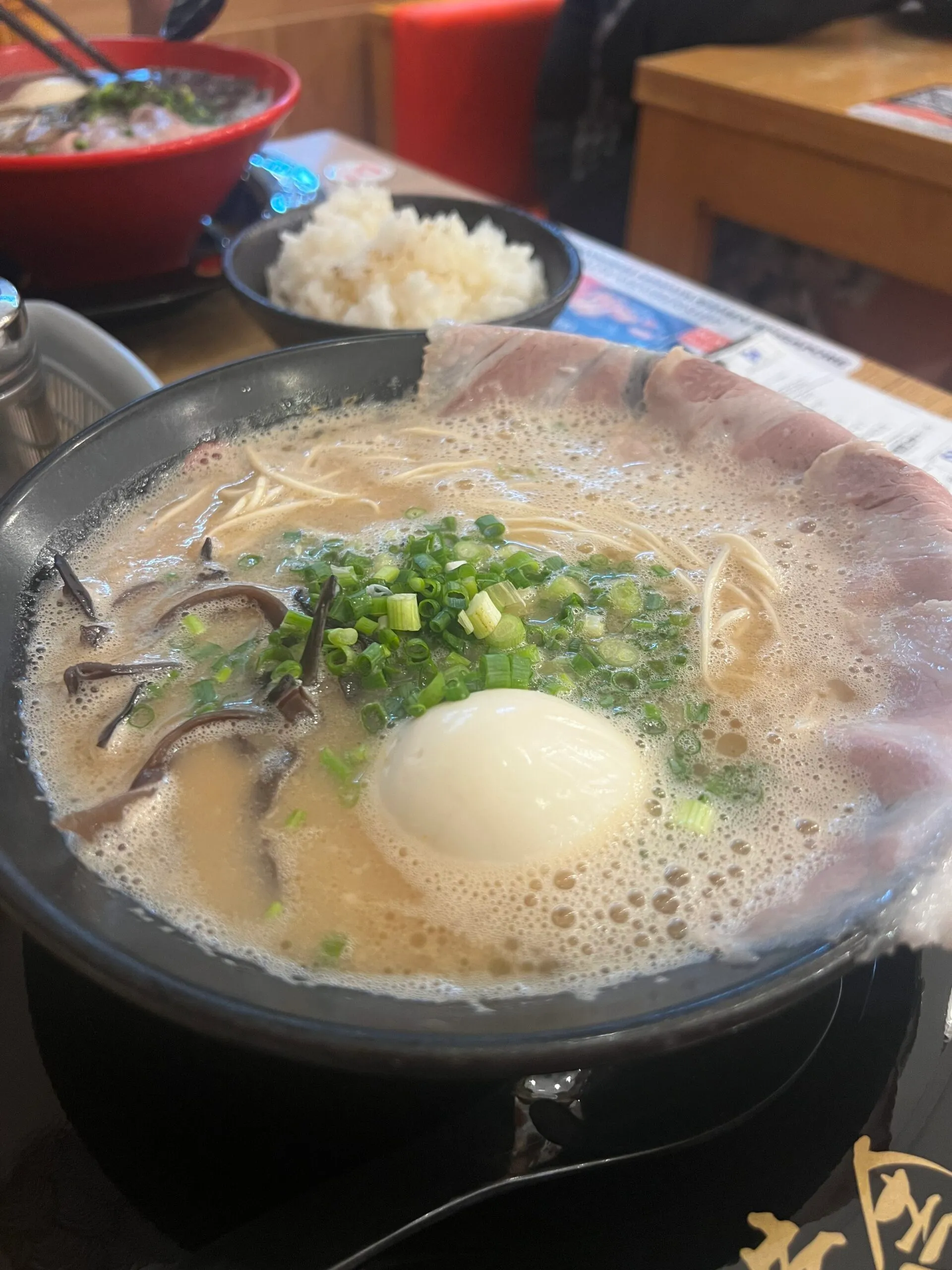 ラーメンのアップ